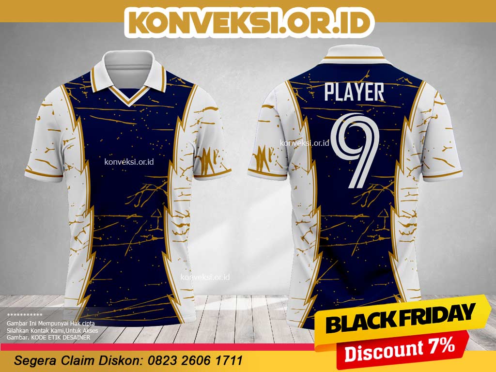 Jersey Warna Biru Dongker